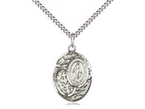 Miraculous Mary Sterling Silver Medal