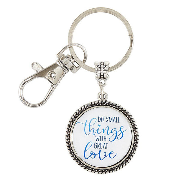 Do Small Things Key Chain with Clip