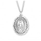 Floral Border Miraculous Medal