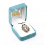 Floral Border Miraculous Medal