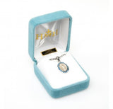 Sapphire Cubic Zirconia Miraculous Medal