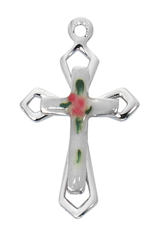 Sterling Silver Cloisonné Cross