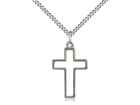 Sterling Silver Cutout Cross