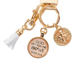 Wristlet Keychain - God Says Your Are Brave