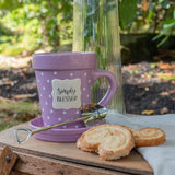 Flower Pot Mug - Simply Blessed