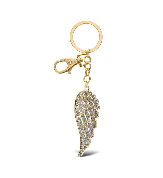 Gold Angel Wing Key Ring