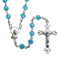 Aqua Glass Rosary