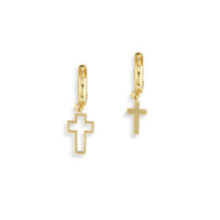 Mismatched Cross Earrings