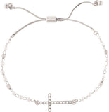 Faux Pearl & Crystal Bracelet