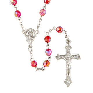 Red Acrylic Rosary