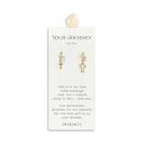 Mismatched Cross Earrings