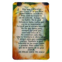 Dije un Oracion Prayer Card