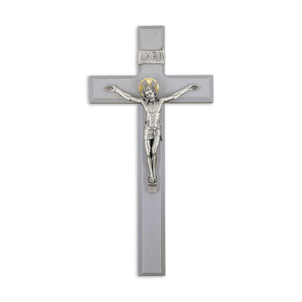Gray Wood Crucifix