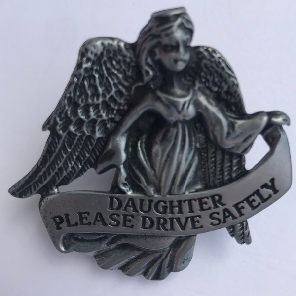 Daughter Please Drive Safely Visor Clip