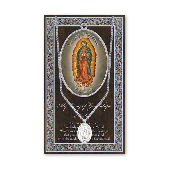 Our Lady of Guadalupe Pewter Necklace