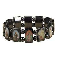 Hematite Saints Bracelet