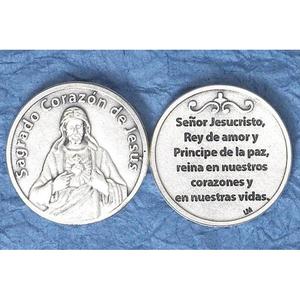 Spanish Sacred Heart Token