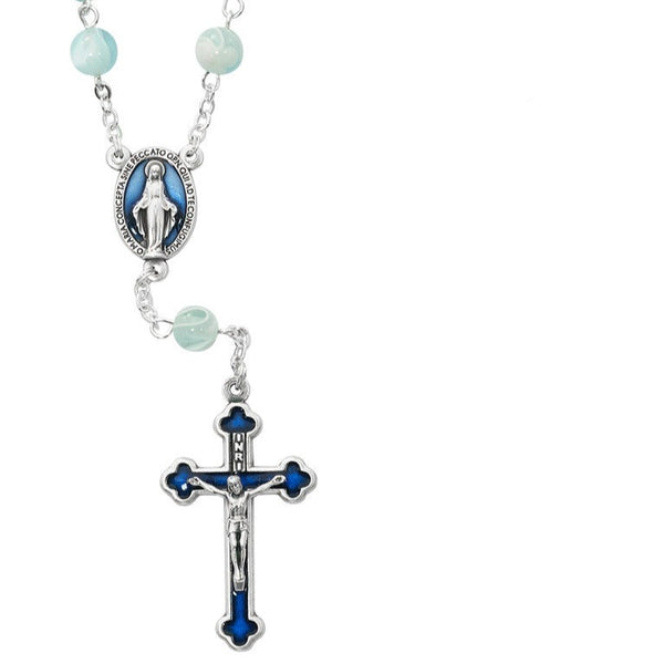 Mary Enamel Auto Rosary