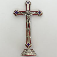 Standing Enameled Crucifix