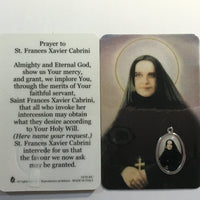 Cabrini Holy Card with Medal