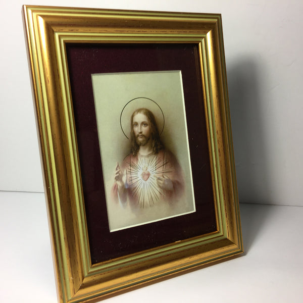 Red Matted Sacred Heart