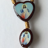 Wood Bead Devotional Rosary