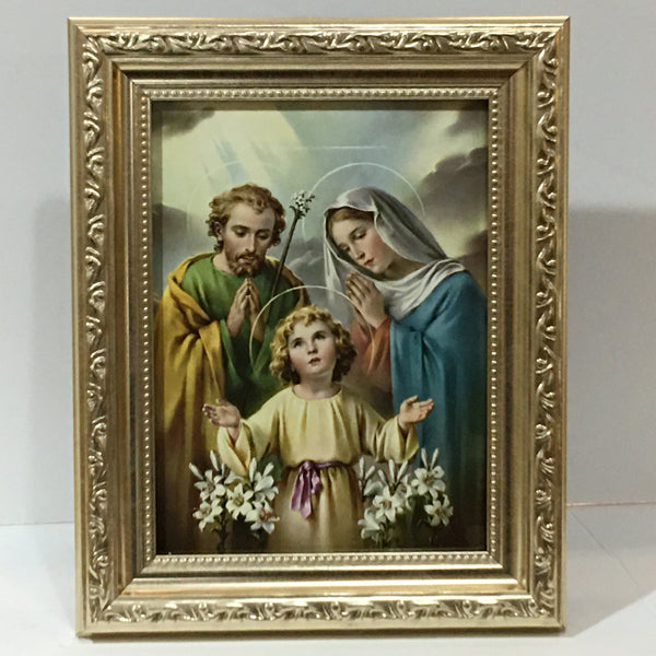 Holy Family in a Silver Frame