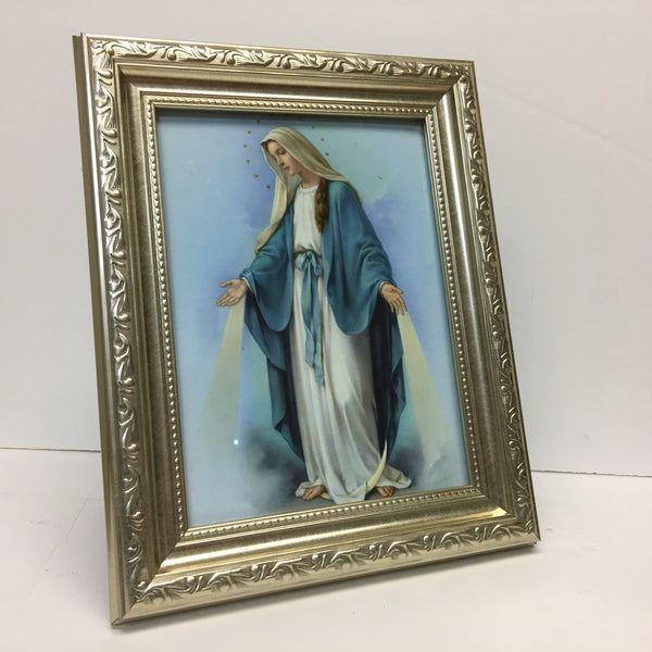 Our Lady of Grace Silver Frame