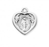 Heart Shaped Miraculous Medal