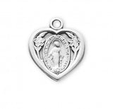 Heart Shaped Miraculous Medal