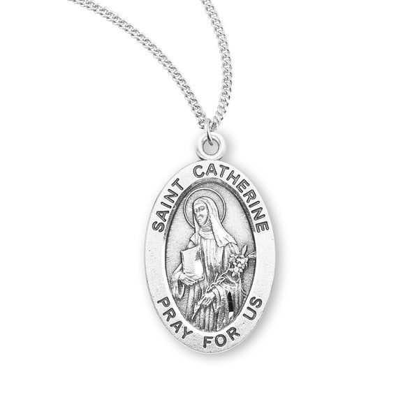 Saint Catherine Sterling Necklace