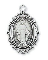 Scroll Edged Miraculous Medal