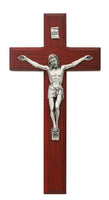 Cherry Beveled Crucifix
