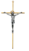 Two Tone Brass Crucifix