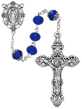 Sun Cut Blue Rosary