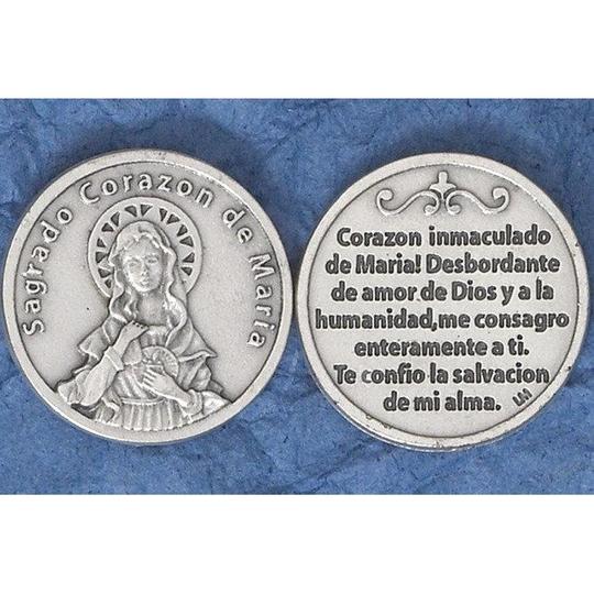 Spanish Immaculate Heart of Mary Token