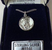 Small St. Christopher Sterling Medal