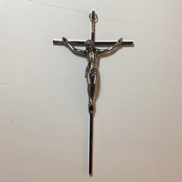 Slender Silver Crucifix