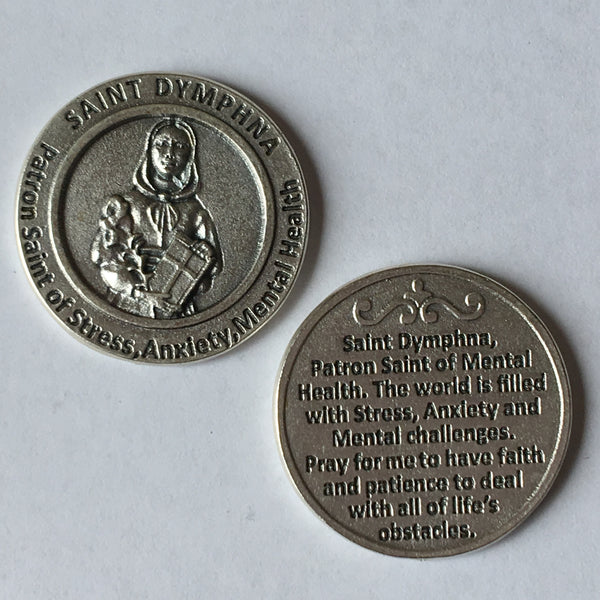 St. Dymphna - Patron Saint of Mental Health Coin