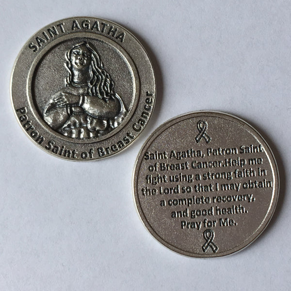 St. Agatha - Breast Cancer Coin
