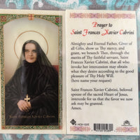 Mother Cabrini Card with Green Border