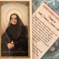 Mother Cabrini Card with Green Border