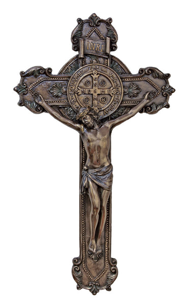 Benedict  Bronze Wall Crucifix