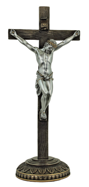 Standing Bronze Crucifix