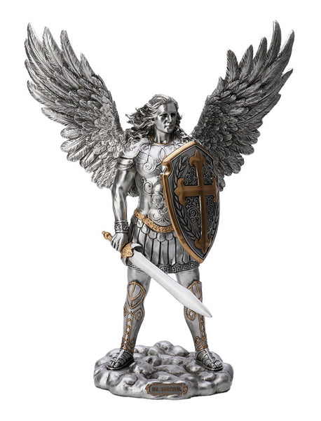 Michael Pewter Finish Statue